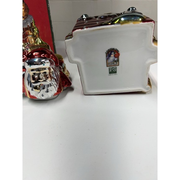 A Christmas Story Santa‎ in Chimney COOKIE JAR Metallic Shiny - Picture 7 of 12